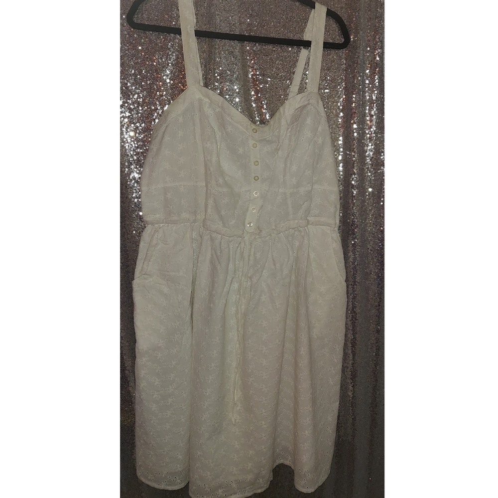 Plus Sized Spaghetti Strapped Lace Summer Dress